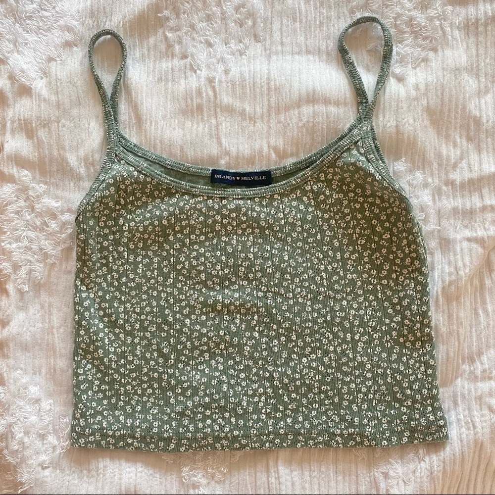 Brandy Melville floral tank top